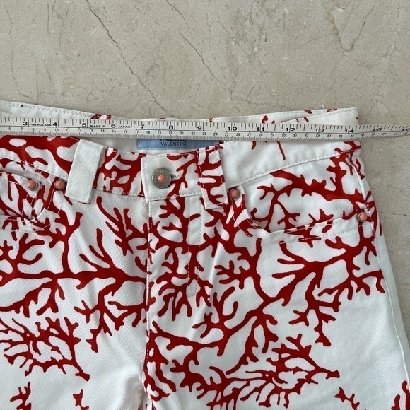 VALENTINO Red Pants - Denim - Picture 8 of 11